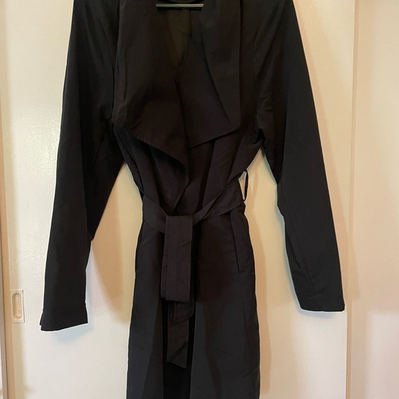 Black Trench Coat new with tag - Picture 3 of 4